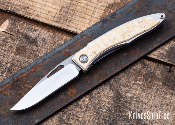 Chris Reeve Knives: Mnandi - Box Elder Burl - CR30AL009