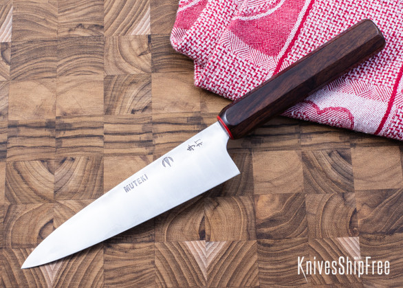 Muteki: 5.88" Petty - Ironwood - Cherry G-10 - Hitachi White #1 Steel - #6285