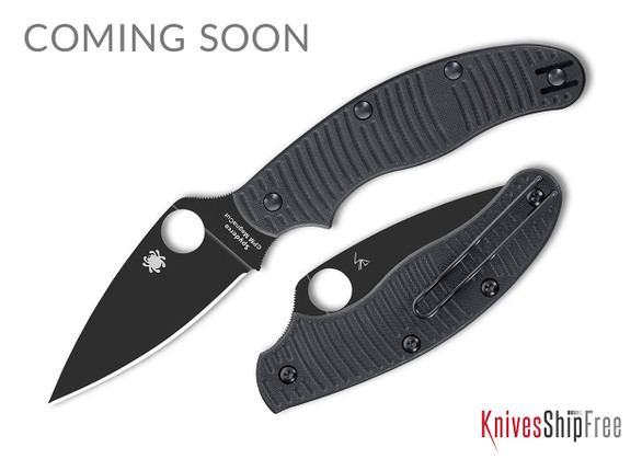 Spyderco: UK Penknife Salt Blackout - Black G-10 - CPM-MagnaCut - Black DLC - C94GMCBKP