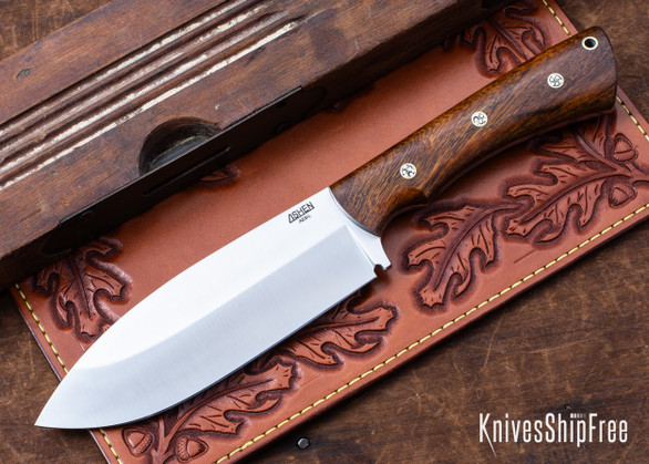 Lishen Knives: Yukon - Desert Ironwood - Mosaic Pins - LK17BL022