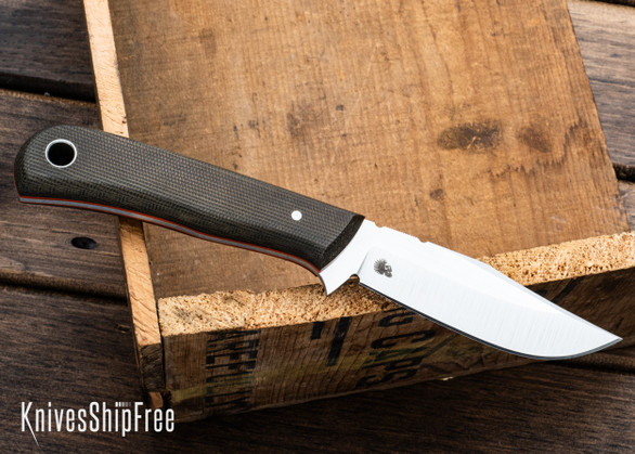 Bradshaw Blades: EDC Trapper - Green Canvas Micarta - Orange Liners - D2 Tool Steel