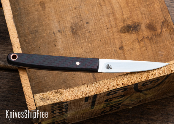 Bradshaw Blades: Kwaiken - Red & Black Carbon Fiber - Red Liner - D2 Tool Steel