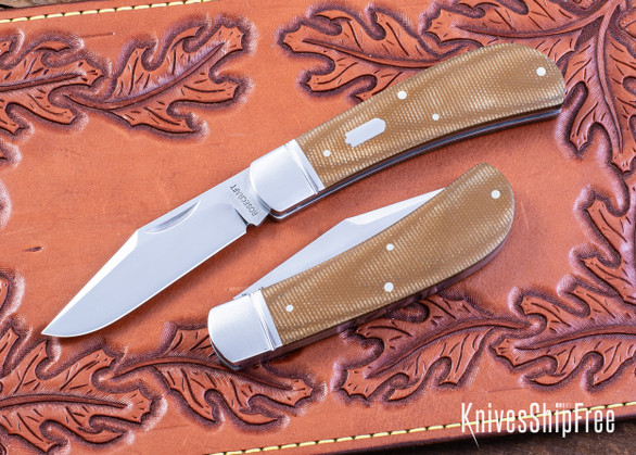 RoseCraft Blades: Hatchie River Jack - Light Brown Micarta - 14C28N