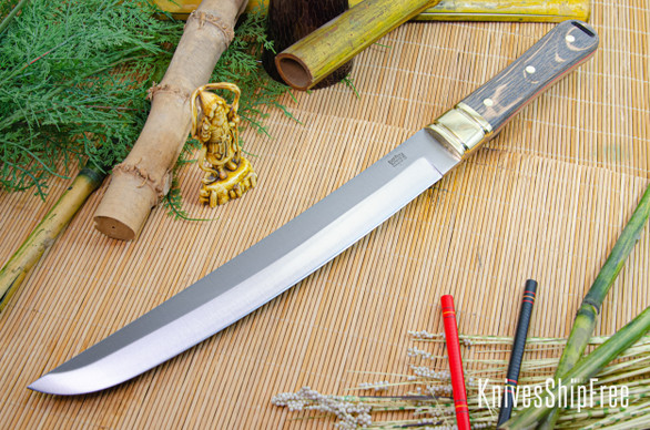 Bark River Knives: Tengu - CPM 3V - Bog Oak - Red Liners #1