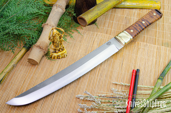 Bark River Knives: Tengu - CPM 3V - Dark Curly Maple #2