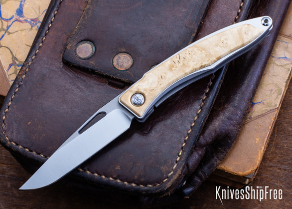 Chris Reeve Knives: Mnandi - Box Elder Burl - CR02DL010