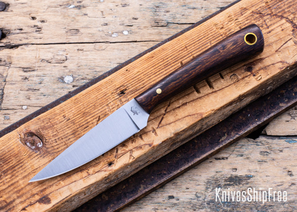 L.T. Wright Knives: Coyote - Desert Ironwood - Black Liners - Flat Grind - A2 Steel -1
