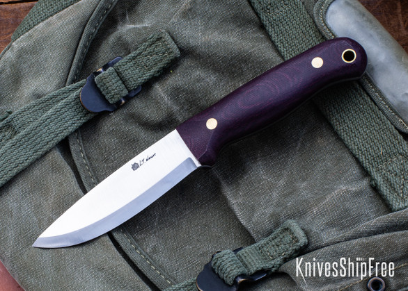 L.T. Wright Knives: Rogue River - Scandi - Double Red Micarta - A2 Steel