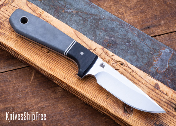 Bradshaw Blades: Bird-n-Trout - Gray / Black G-10 - D2 Tool Steel - BB22DL007