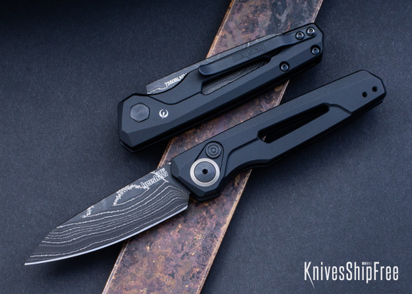 Kershaw Knives: Launch 11 Auto - Black Aluminum - Damascus - 7550BLKDAM