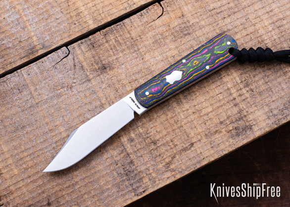 Jack Wolf Knives: Gateway FIXedc - Camo Carbon '80's - 14C28N - Satin