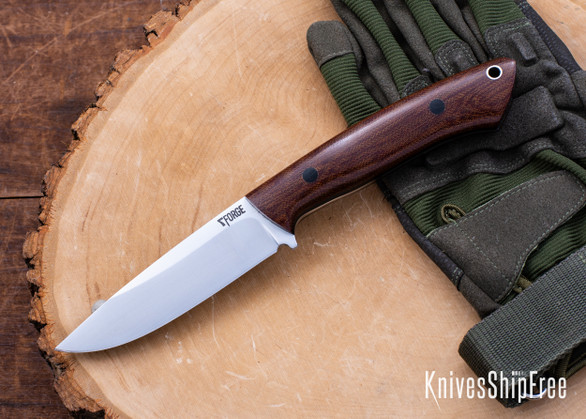 7Forge Knives: Praxis Hunter - Crosscut Natural Canvas - Black Canvas Liners & Pins - Procut