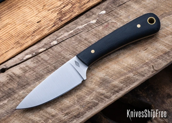 Battle Horse Knives: Frontier Valley - O1 Tool Steel - Flat Grind - Black Micarta