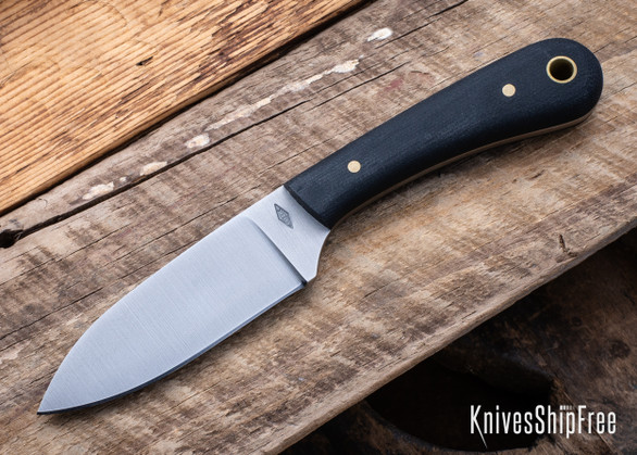 Battle Horse Knives: Long Trail - O1 Tool Steel - Flat Grind - Black Micarta