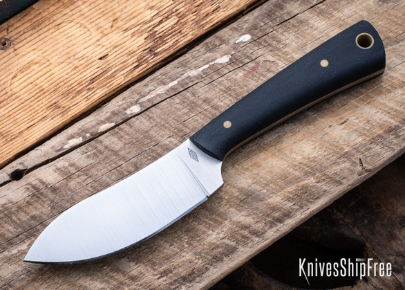 Battle Horse Knives: Crooked Creek - O1 Tool Steel - Flat Grind - Black Micarta