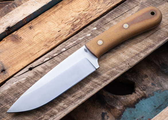 Battle Horse Knives: Scout Platoon - O1 Tool Steel - Saber Grind - Natural Micarta