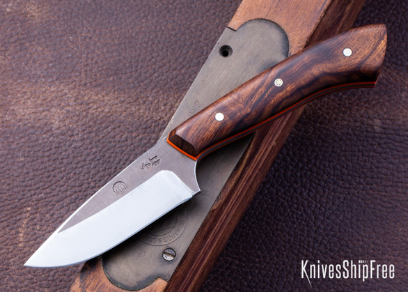 Muteki: 3.0" Mini Kajiki - Ironwood - Orange G-10 Liners - Hitachi White #1 Steel - #6388