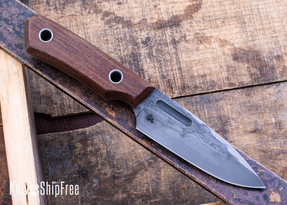 Bradshaw Blades: Urban Recce - Vintage Crosscut Micarta - 1095 Carbon Steel