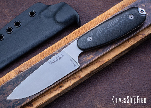 Bradford Knives: Guardian 3.5 XL - CPM-MagnaCut - 3D Carbon Fiber - Kydex Sheath
