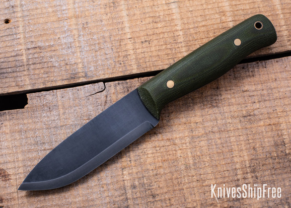 Riner Customs - Cane Creek - OD Green Micarta - Black Liners - Brass Pins