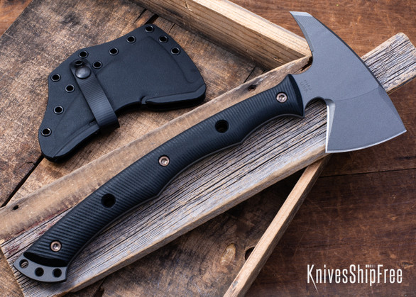 RMJ Tactical: Storm Crow - Black G-10 - 80CrV2 - Tungsten Cerakote