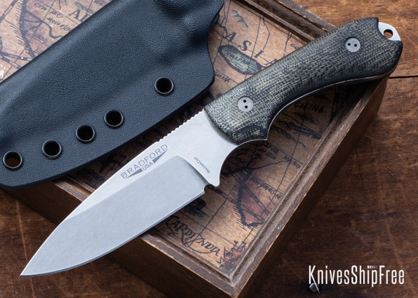 Bradford Knives: Guardian 3.2 - CPM-MagnaCut - Sabre Grind - 3D Gray Micarta - Kydex Sheath