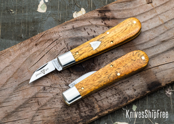 Great Eastern Cutlery: #93 - Tidioute - Johnny on the Spot Carver Knife - Osage Orange Wood - Small Blade