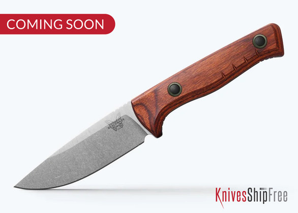 Benchmade Knives: SlipRidge Fixed Blade - Stabilized Wood - CPM-MagnaCut