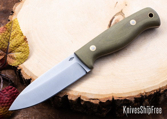 Battle Horse Knives: Bushwolf - O1 Tool Steel - Saber Grind - Green Micarta