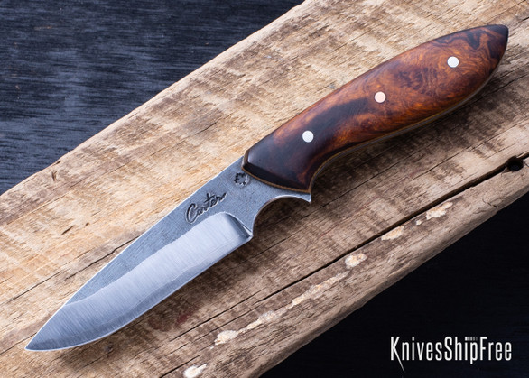 Carter Cutlery: Original - Desert Ironwood - Natural Micarta Liners - Hitachi White #1 Steel - CC28IL008