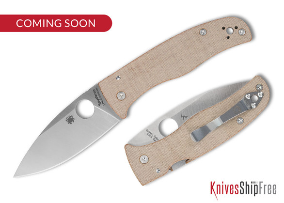 Spyderco: Bodacious - Compression Lock - Brown Canvas Micarta - CPM CruWear - C263MPCW