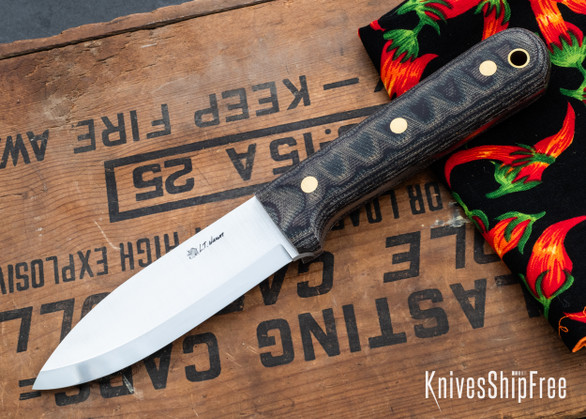 L.T. Wright Knives: Genesis - Python G10 - Scandi Grind - A2 Steel - Matte
