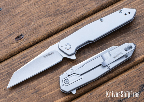 Kershaw Knives: Hectic - Assisted Flipper - Stainless Steel Framelock - 8Cr13MoV - Stonewashed - 1443