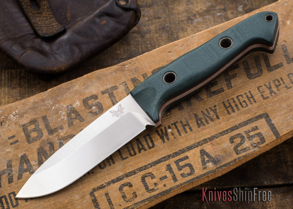 Benchmade Knives: 162 Sibert Bushcrafter - Green G-10