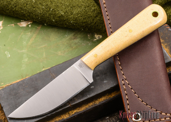 L.T. Wright Knives: Hunter Pro Elite  - Flat Ground - Snakeskin - D2 Steel - Hip Sheath