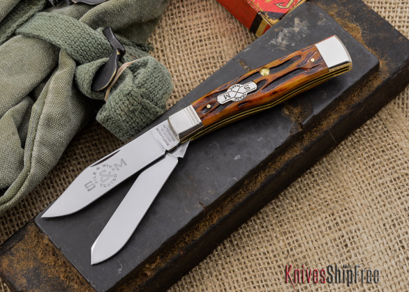 Queen Cutlery: Gunstock Jack Pint - 042140 - Jigged Bone