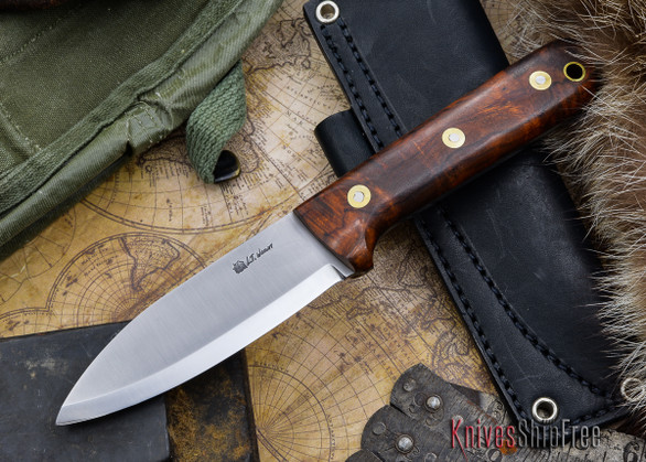 L.T. Wright Knives: Genesis - Desert Ironwood - Scandi Grind - A2 Steel - #63
