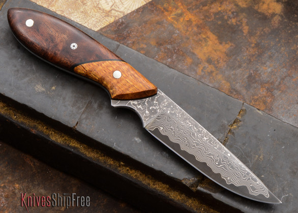 Carter Cutlery: Pipsqueek Model - Arizona Desert Ironwood / Stabilized Maple - Red Liners