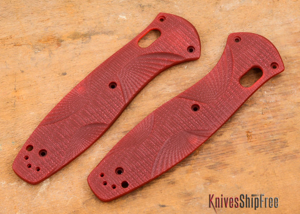 Custom Replacement: Benchmade 580 Barrage - Red G-10 Handle Upgrade