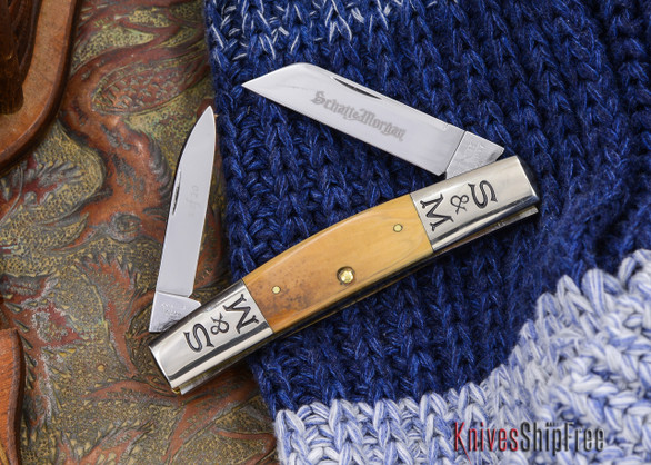 Schatt & Morgan: #32 - Two-blade Congress - D2 Steel - Mammoth Ivory - #21