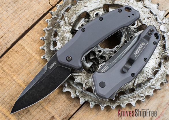 Kershaw Knives: Link - Assisted Opening - Grey Aluminum - 1776GRYBW