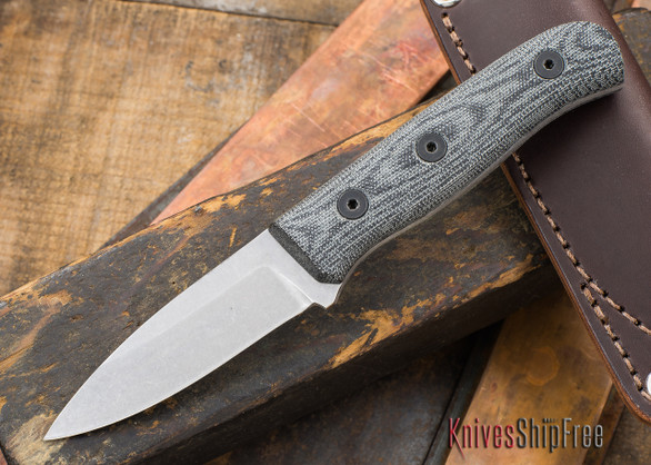 Fiddleback Forge: Production Hiking Buddy - Black Canvas Micarta - S35VN