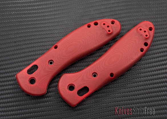 Custom Replacement: Benchmade 550 Griptilian - Red G-10 Handle Upgrade