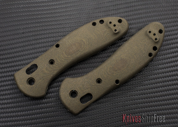 Custom Replacement: Benchmade 550 Griptilian - Olive Drab Micarta Handle Upgrade