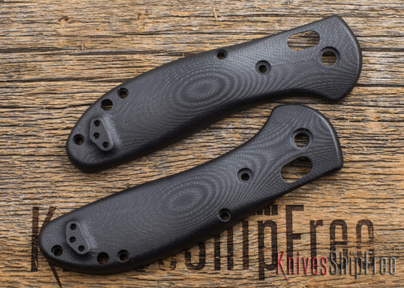 Custom Replacement: Benchmade 550 Griptilian - Black G-10 Handle Upgrade