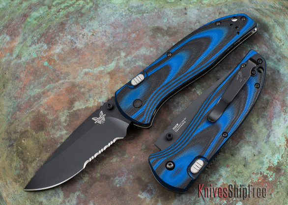 Benchmade Knives: 665SBK APB Assist - Ambidextrous Design - Serrated - Black Blade