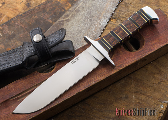 Alan Warren Knives: Outdoor Hunter - Arizona Desert Ironwood - African Blackwood