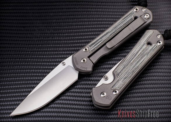 Chris Reeve Knives: Small Sebenza 21 - Micarta Inlay - Left Handed
