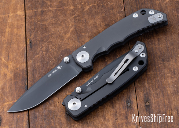 Spartan Blades: Harsey Folder - Black DLC - Titanium Framelock