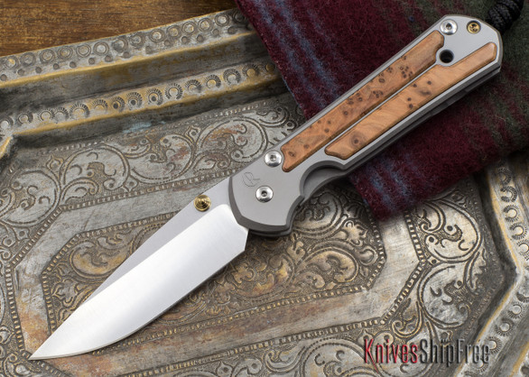 Chris Reeve Knives: Large Sebenza 21 - Thuya Burl Inlay - 110105